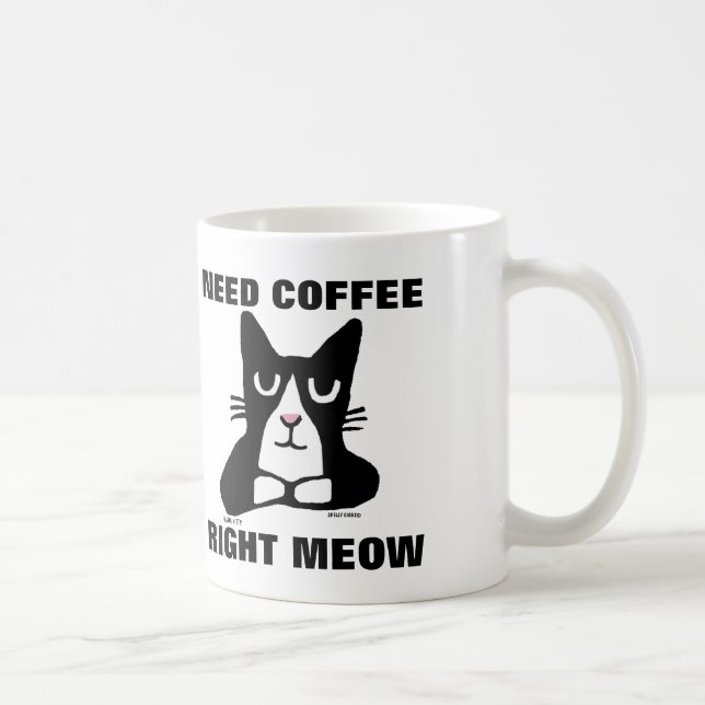 Funny Cat Coffee Mugs, Panda Kitty Tasse (Rechts)