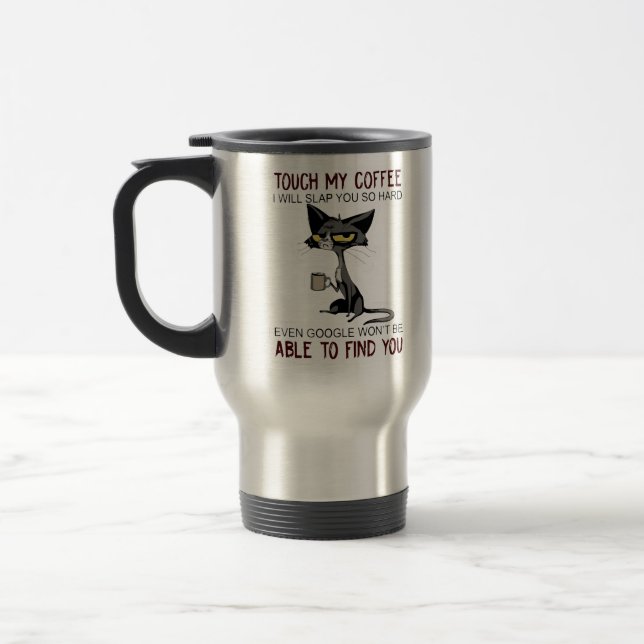 Funny Cat Coffee Tasse (Links)