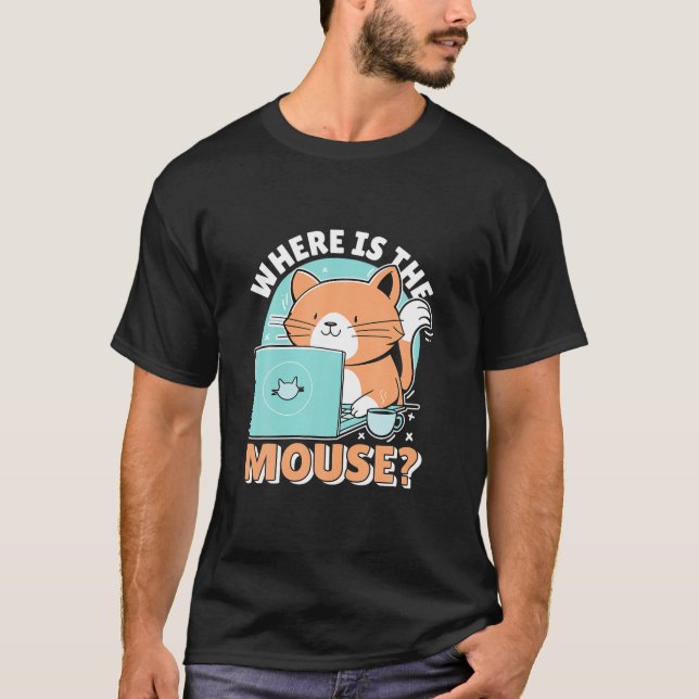 Funny Cat Computer Programmierer Software Engineer T-Shirt (Vorderseite)