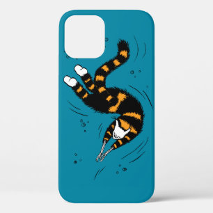 Funny Cat Creature Skeleton Hände Schwimmen Dunkel Case-Mate iPhone Hülle