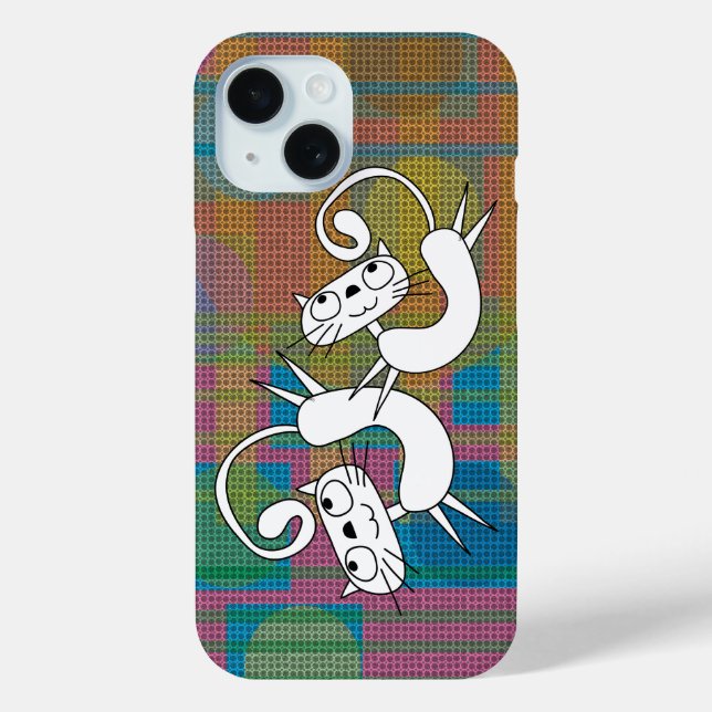Funny Cat Dance iPhone Case (Rückseite)