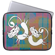 Funny Cat Dance Laptop Sleeve 15 Zoll