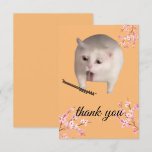Funny Cat Dankeschön Karte