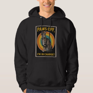 Funny Cat Design Paws off Ich bin Charge Bengalisc Hoodie