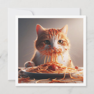 Funny Cat Dinner Einladung, Katze Geburtstag Einladung