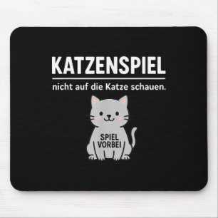 Funny Cat Dont Look Game Over Animal Lover Mama Va Mousepad