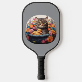 Funny Cat & Duck in einem Korb Pickleball Paddel Schläger