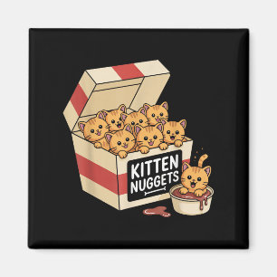 Funny Cat Eigentümer Geschenk Kitten Nuggets Food  Magnet