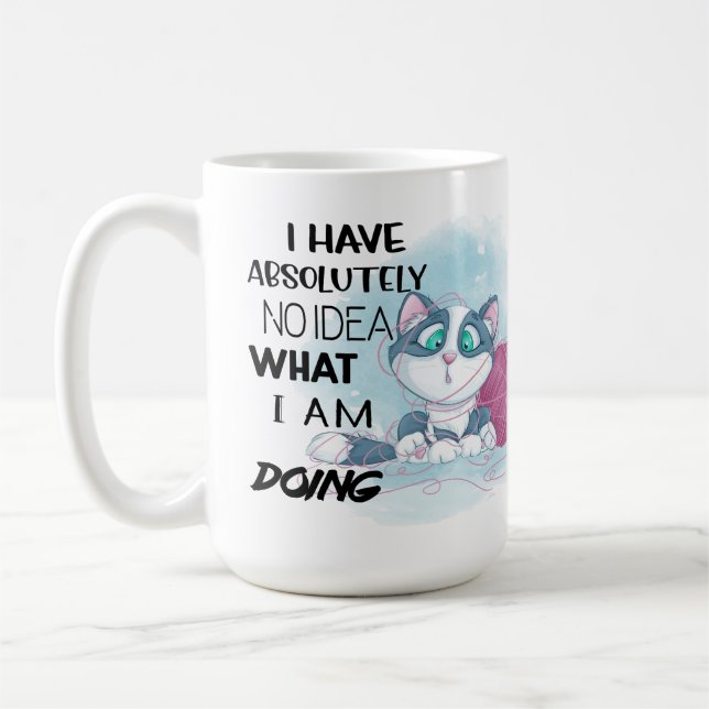 Funny Cat Expressions Unglaublich witzig Zitat Kaffeetasse (Links)