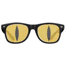 Funny Cat Eyes Glasses (Gelb)
