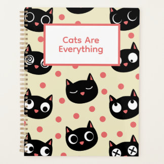 Funny Cat Faces Planer