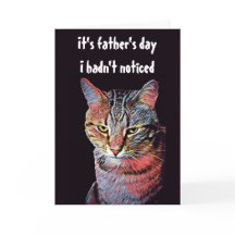 Funny Cat Father's Day Card
