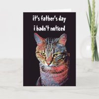 Funny Cat Father's Day Card