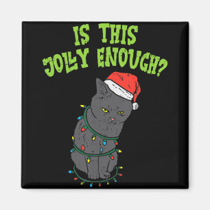 Funny Cat Frohes Weihnachten ist dieser fröhliche Magnet