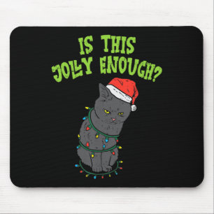 Funny Cat Frohes Weihnachten ist dieser fröhliche  Mousepad