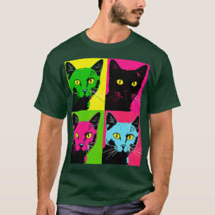 Funny Cat Gifts Men Kids Women Novelle Black Cat T-Shirt