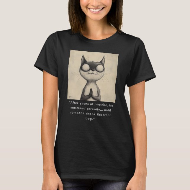 Funny Cat Graphic Design #1 T-Shirt (Vorderseite)