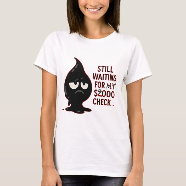 Funny Cat Graphic T-Shirt – Still Waiting For My S (Vorderseite)