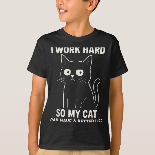 Funny Cat Graphic Tee Men Women Coworker Meme Humo (Vorderseite)