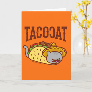Funny Cat Greeting Card - TACO CAT Karte