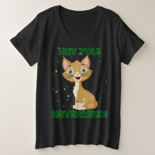 Funny Cat Große Größe T-Shirt