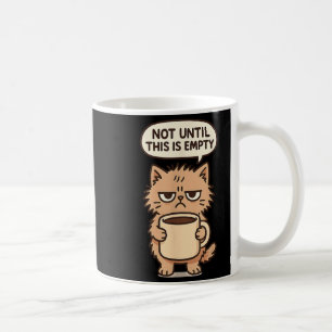 Funny Cat Grumpy Kaffee Lover Nicht morgens Person Kaffeetasse