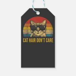 Funny Cat Hair Don't Care for Cat Lovers Geschenkanhänger