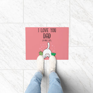 Funny Cat I Liebe Sie Vater A Hole Lot Fußmatte
