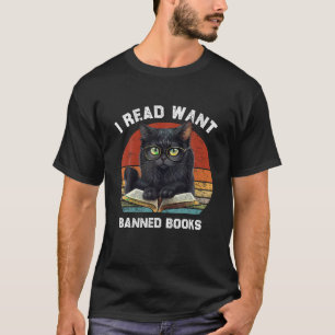 Funny Cat I Read Gewollt Bücher Buchwürmer Buchwür T-Shirt
