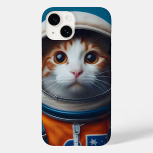 Funny Cat in Astronaut Gear - Space Adventure Desi Case-Mate iPhone 14 Hülle