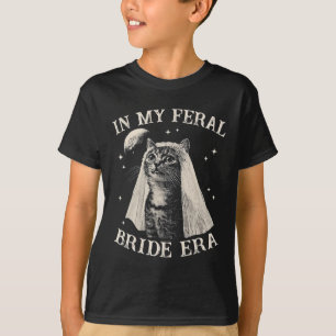 Funny Cat in meiner Feral Bride Era Verlobung Brid T-Shirt