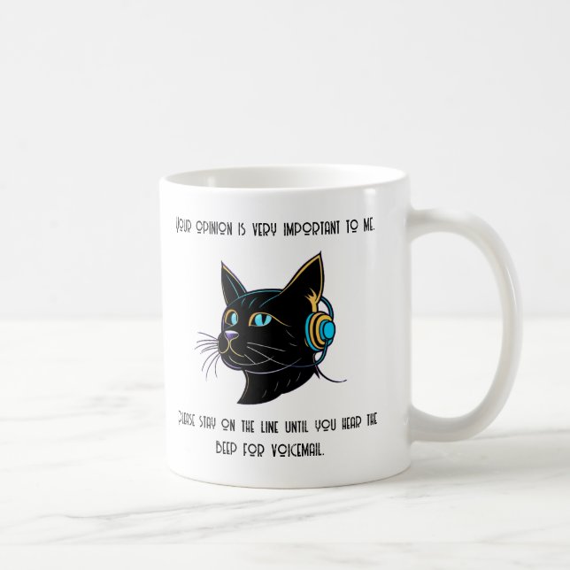 Funny Cat Kaffee Tasse Sarcastic Office Geschenk I (Rechts)