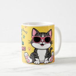 Funny Cat Kaffeetasse Cartoon Katze