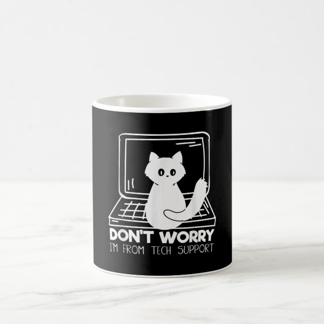 Funny Cat Keine Sorge, ich bin von den technischen Kaffeetasse (Mittel)