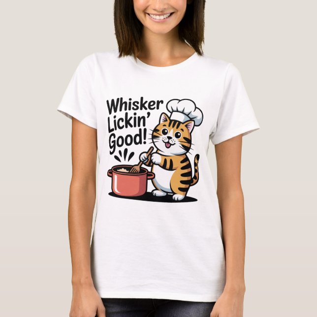 Funny Cat Koch T-Shirt Kochen Spaß Grafisches T-Sh (Vorderseite)