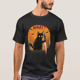 Funny Cat Kostüm Was Funny Black Cat Murdery W T-Shirt