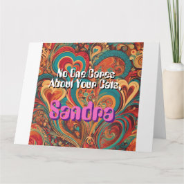 Funny Cat Lady personalize Funky Karte