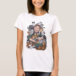 Funny Cat Lady Women's T-Shirt