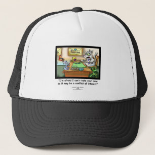 Funny Cat & Lawyer Truckers Cap Truckerkappe