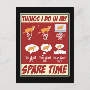 Funny Cat Liebe Kitten Spaß Cat Lover Postkarte