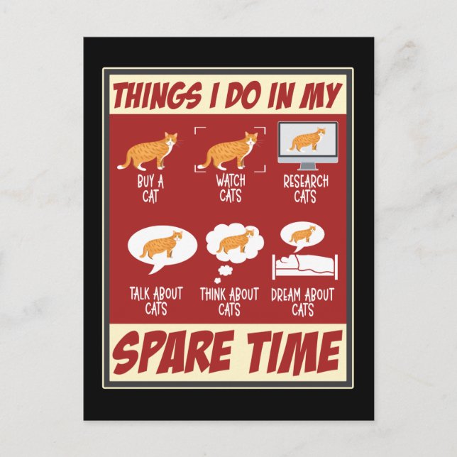 Funny Cat Liebe Kitten Spaß Cat Lover Postkarte (Vorderseite)