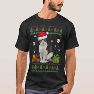 Funny Cat Liebhaber Niedlich Cat Weihnachtsmannmüt T-Shirt