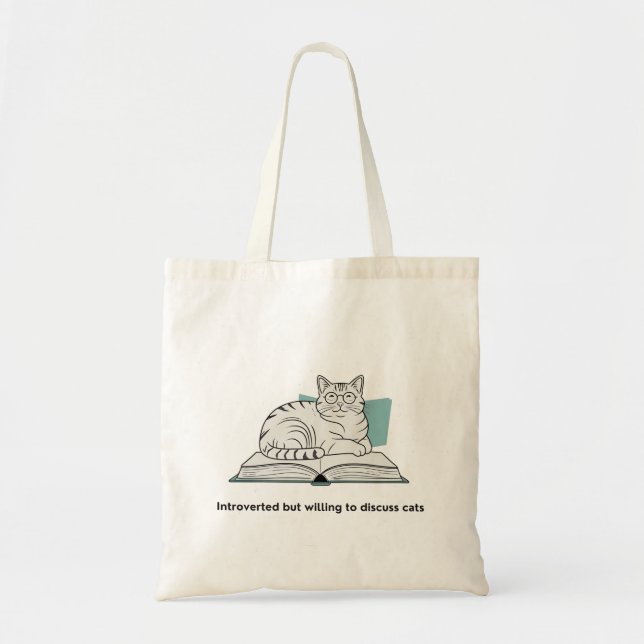 Funny Cat Lover Geschenk Tragetasche (Vorne)
