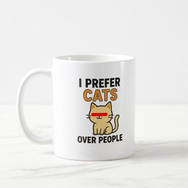 Funny Cat Lover Kaffeetasse (Links)