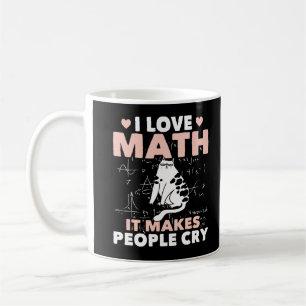 Funny Cat Lover Mathematics Spaß Mathematik Nerd Kaffeetasse