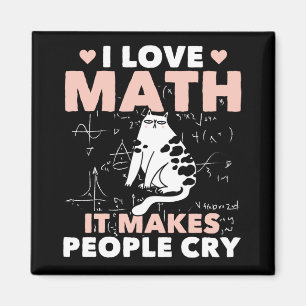 Funny Cat Lover Mathematics Spaß Mathematik Nerd Magnet