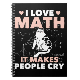 Funny Cat Lover Mathematics Spaß Mathematik Nerd Notizblock