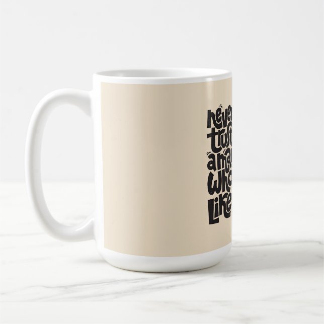Funny Cat Lover Quote Design Kaffeetasse (Links)
