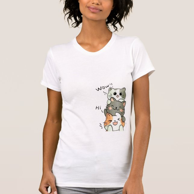 Funny Cat Lover T-Shirt (Vorderseite)