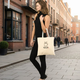 Funny Cat Lover Valentine Mousepad - I'm Only Here Tragetasche